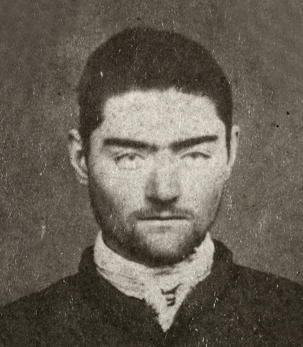 Ned Kelly portrait taken by the police Photographer