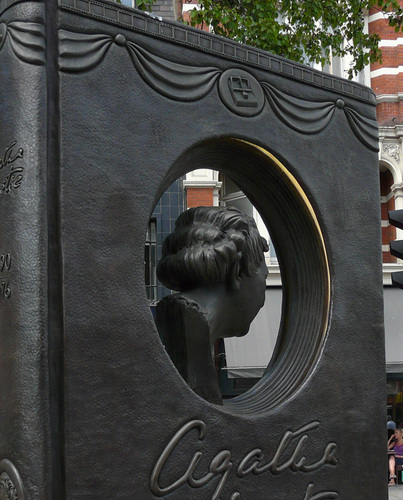 Agatha Christie Memorial, Cranbourn Street, London