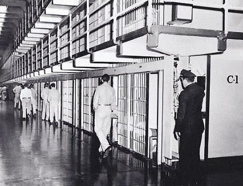 Cell Block C in Alcatraz prison