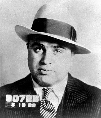 Mugshot of Al Capone in Philadelphia, 1929