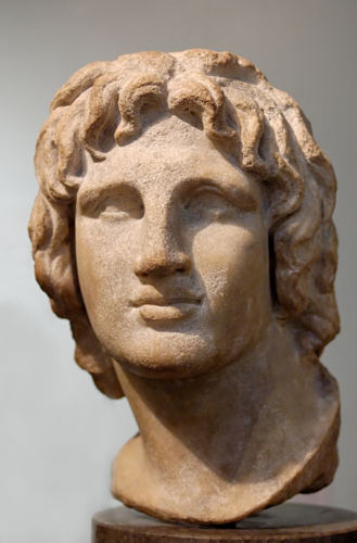 Marble portrait head of Alexander the Great