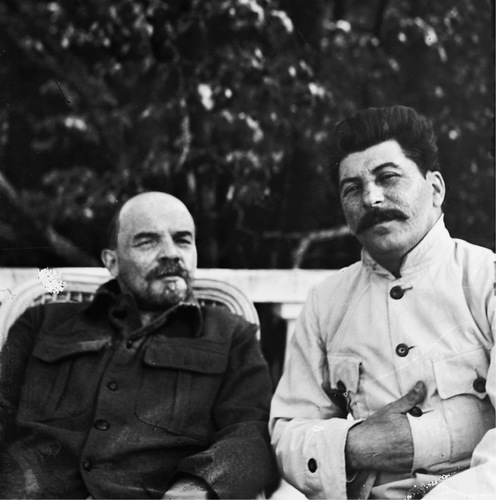 Vladimir Lenin and Joseph Stalin pictured together in 1922 