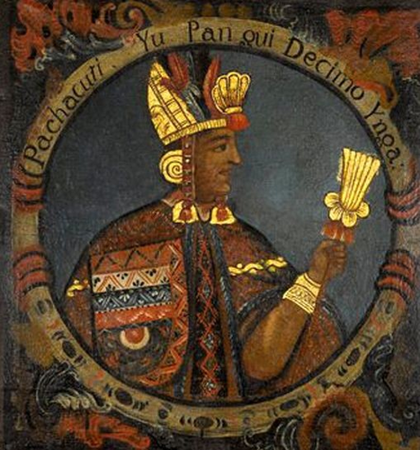 A portrait of Pachacútec