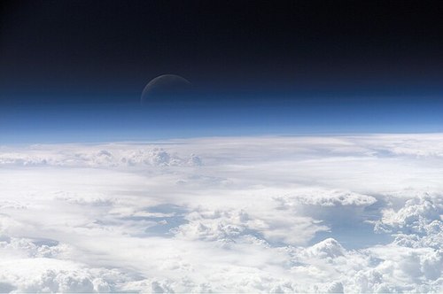 An image of the stratosphere. 