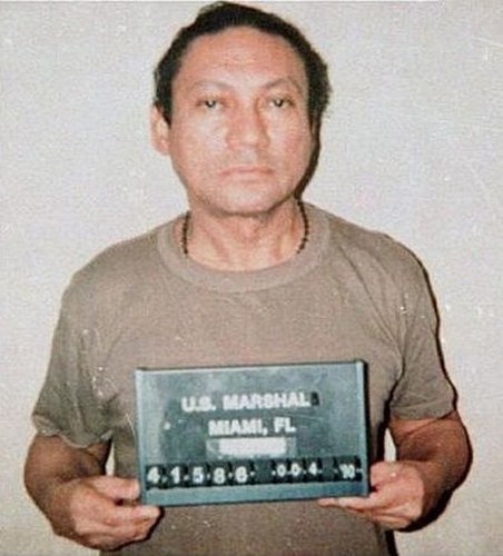 Manuel Noriega's mugshot. 