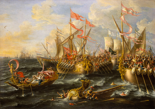 Battle of Actium by Laureys a Castro.
